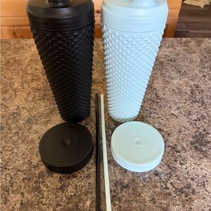HydroJug Black and White Textured Water Bottles